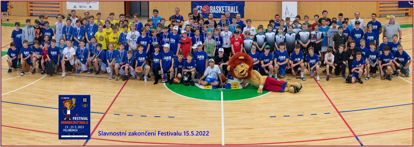 Zakončení Festivalu minibasketbalu U13